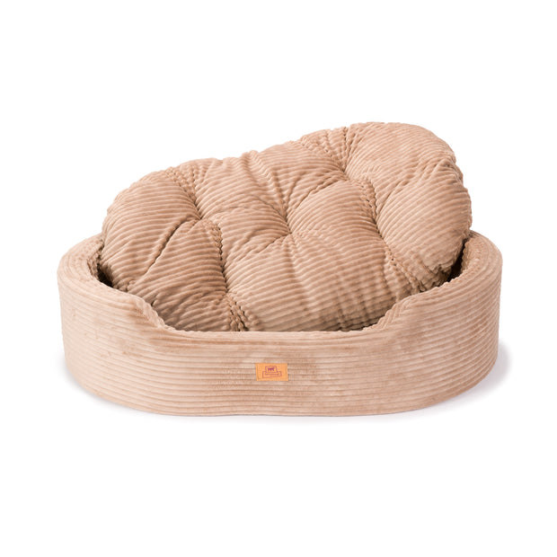 DANDY CORDUROY Sofa-Bett mit herausnehmbarem Kissen für Hunde und Katzen