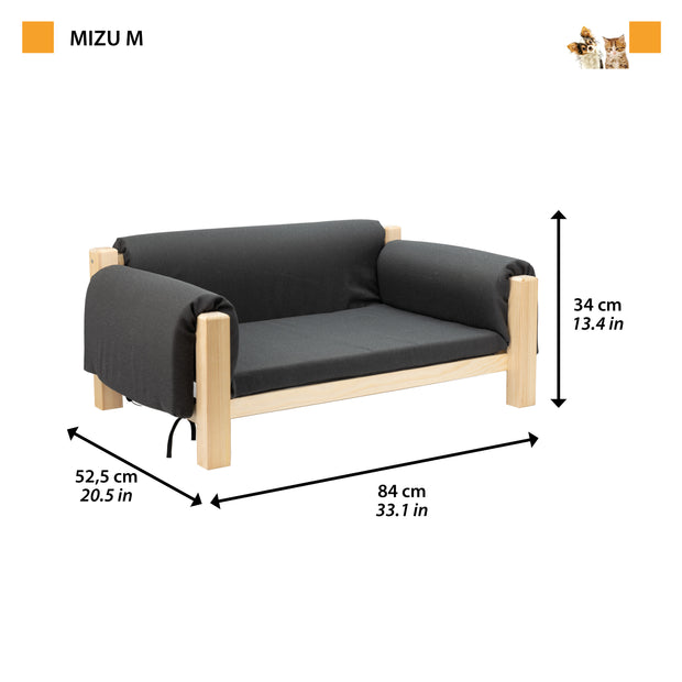 MIZU Holz-Haustierbett