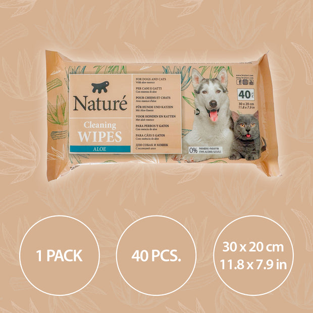 NATURÉ ALOE VERA-TÜCHER (X40)