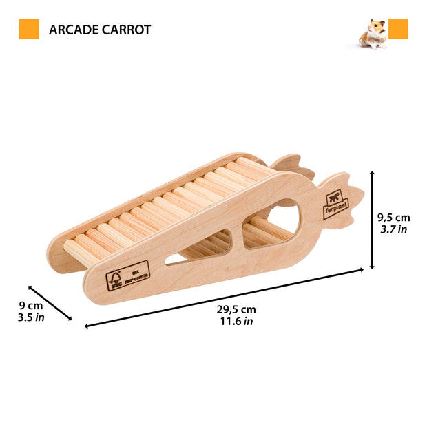 ARCADE CARROT Holzspielzeug für Hamster