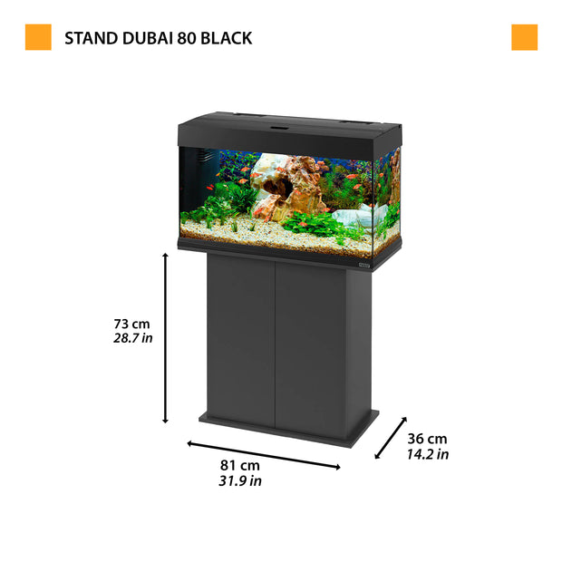 STAND DUBAI/CAYMAN 80 Schwarz