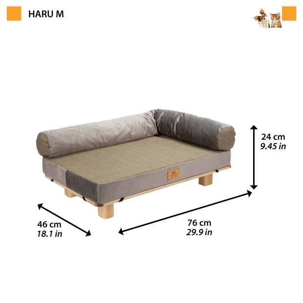 HARU Holz-Haustierbett