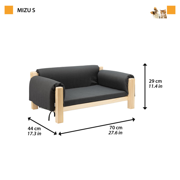 MIZU Holz-Haustierbett