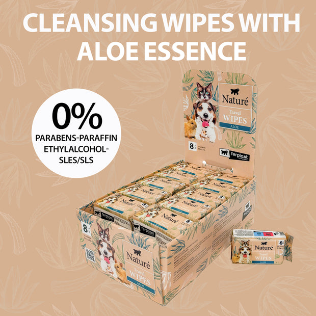 TASCHENWISCHTÜCHER NATURÈ TRAVEL WIPES (8 Stück)