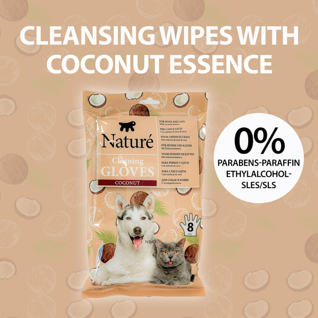 NATURÉ REINIGUNGSHANDschuhe MIT KOKOSNUSS (X8)