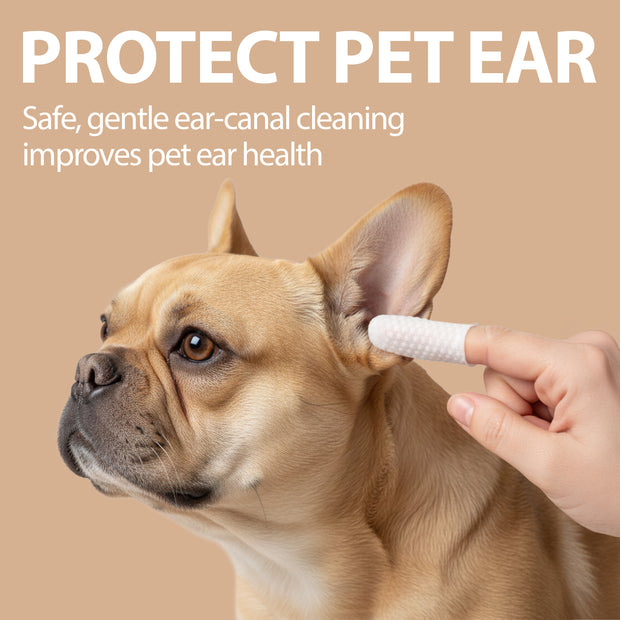 EINWEG-FINGERHÜTE ZUR OHRENREINIGUNG VON HUNDEN UND KATZEN (50 Stück) – NATURÉ
