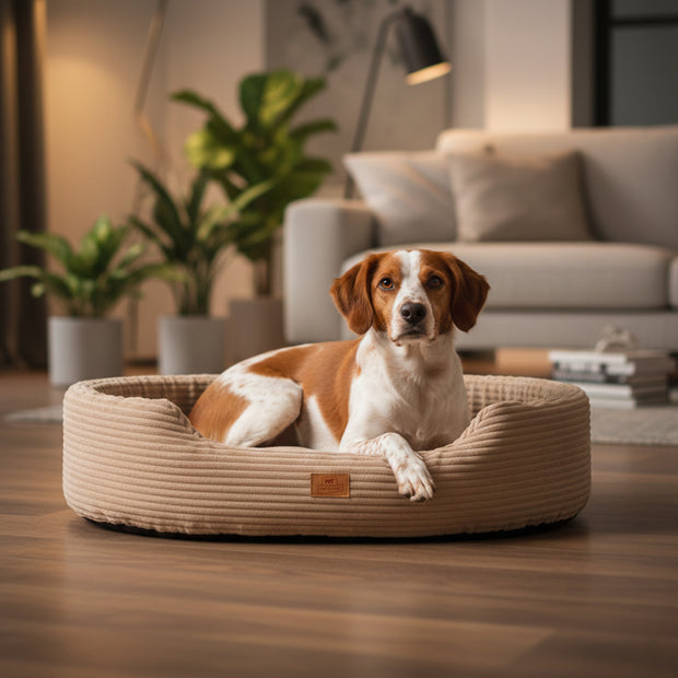 DANDY CORDUROY Sofa-Bett mit herausnehmbarem Kissen für Hunde und Katzen