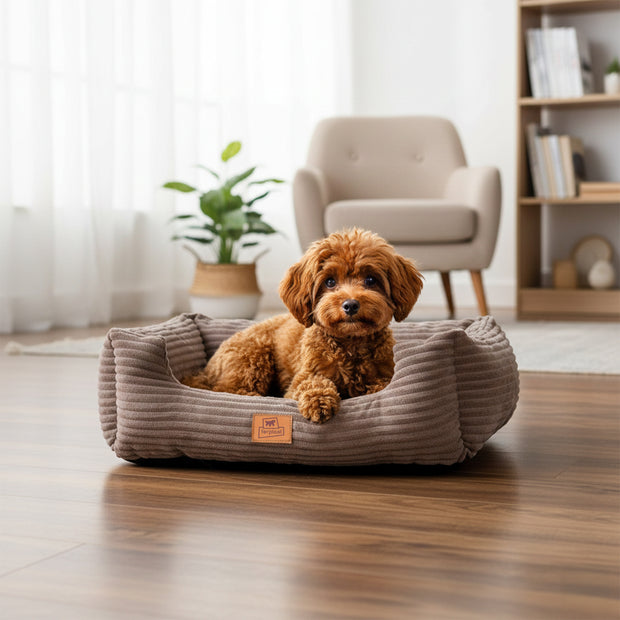 SWEETIE CORDUROY Weiches Bett für Hunde und Katzen