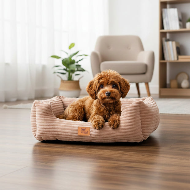 SWEETIE CORDUROY Weiches Bett für Hunde und Katzen