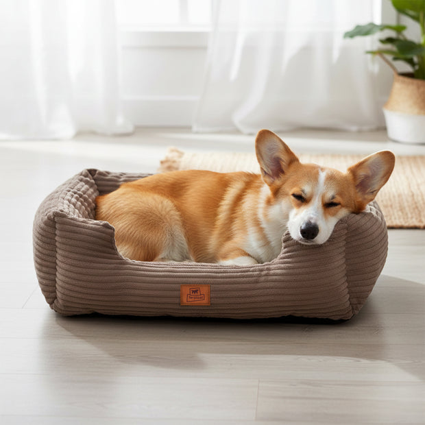 SWEETIE CORDUROY Weiches Bett für Hunde und Katzen