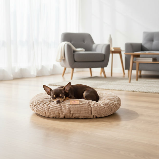 RELAX CORDUROY Ovales Kissen für Hunde und Katzen