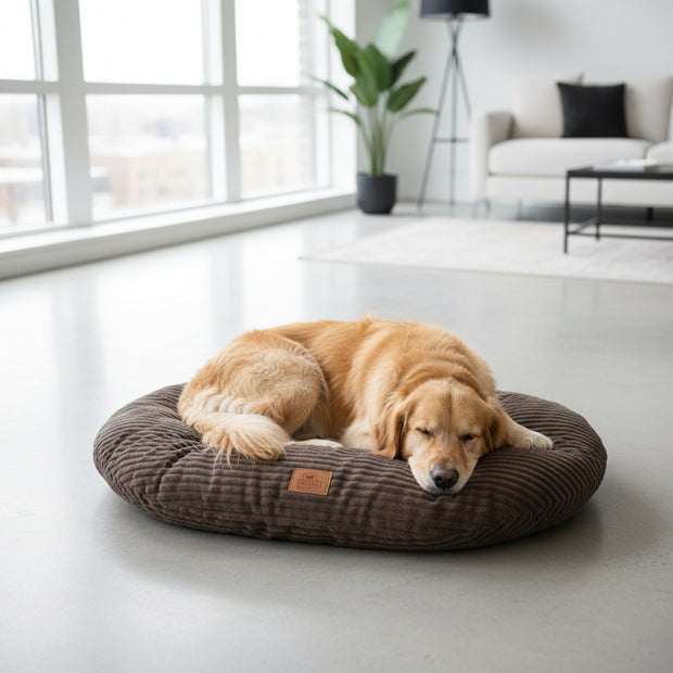 RELAX CORDUROY Ovales Kissen für Hunde und Katzen