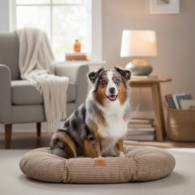 RELAX CORDUROY Ovales Kissen für Hunde und Katzen