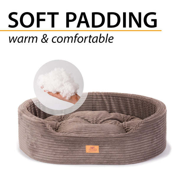 DANDY CORDUROY Sofa-Bett mit herausnehmbarem Kissen für Hunde und Katzen