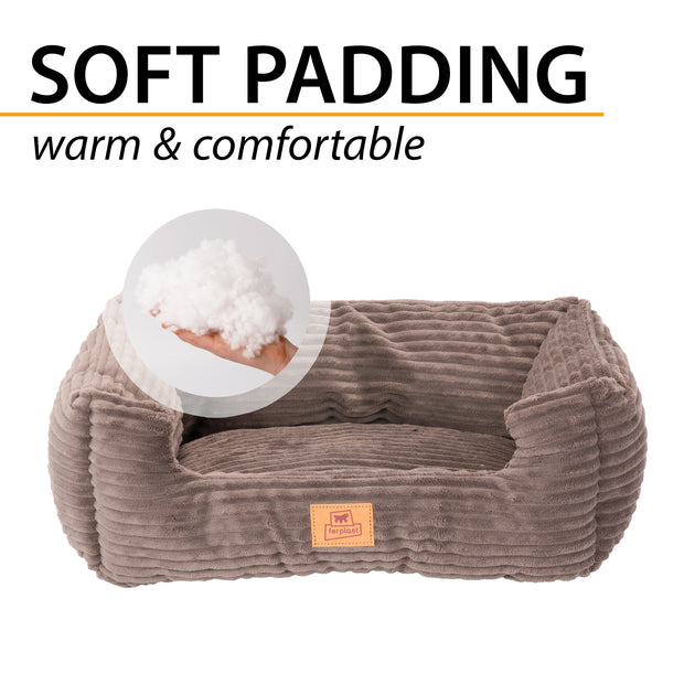 SWEETIE CORDUROY Weiches Bett für Hunde und Katzen