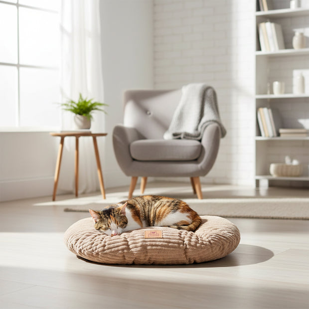 RELAX CORDUROY Ovales Kissen für Hunde und Katzen