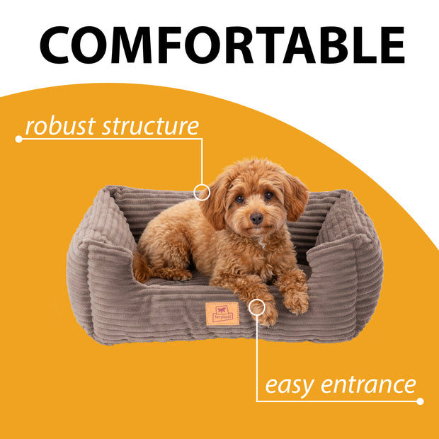 SWEETIE CORDUROY Weiches Bett für Hunde und Katzen