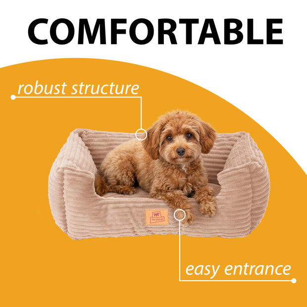 SWEETIE CORDUROY Weiches Bett für Hunde und Katzen