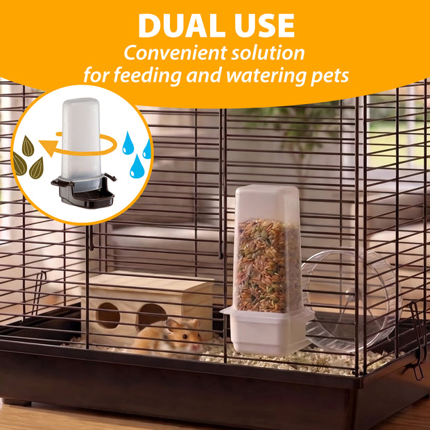 Wasser- oder Futterspender für Hamster und Vögel