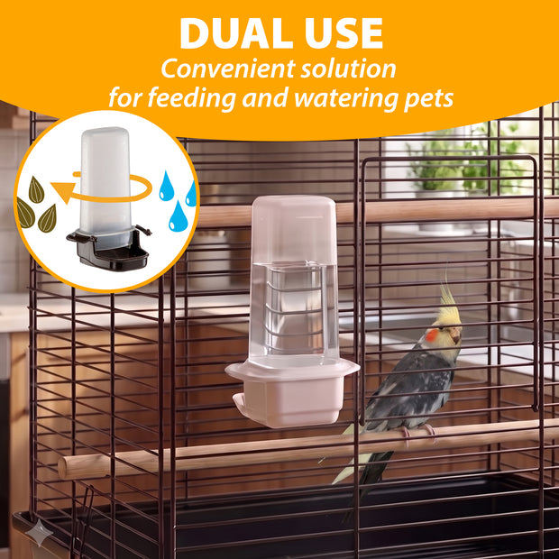 Wasser- oder Futterspender für Hamster und Vögel
