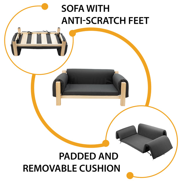 MIZU Holz-Haustierbett