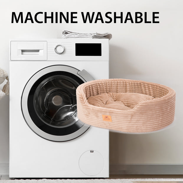 DANDY CORDUROY Sofa-Bett mit herausnehmbarem Kissen für Hunde und Katzen